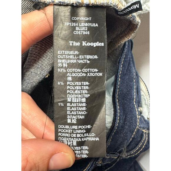 NWT The Kooples Jeans Women's Lenny Bootcut Mid Waist Long Fit Jeans - 27x33.5 - Picture 4 of 5